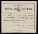 Nurses Certificate of Registration